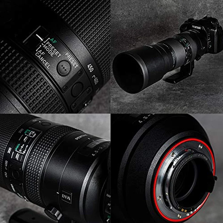 HD PENTAX-D FA 150-450mmF4.5-5.6ED DC AW Super-Telezoom-Objektiv (für DSLR-Kameras Modernste optische Technologie Hochauflösende Bilder Frei von Streulicht- und Geisterbildern) – Bild 3