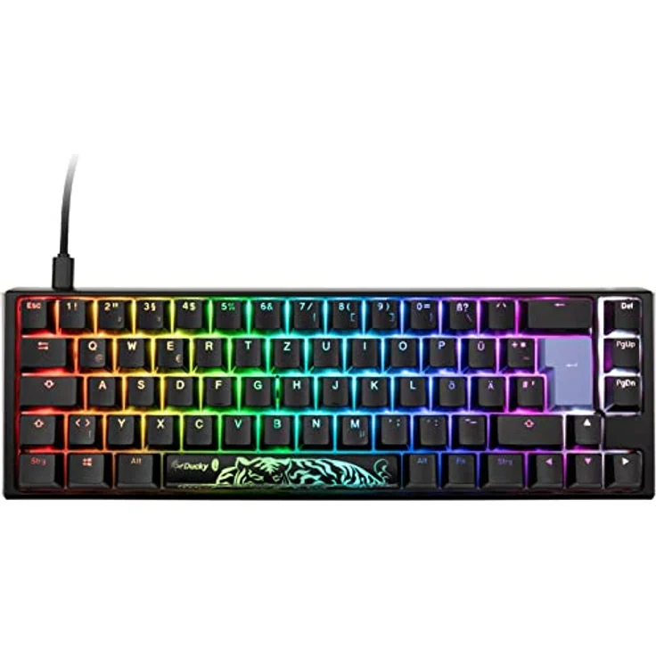 Ducky One 3 Classic Mechanische Tastatur - Mechanical Keyboard - Tastatur Gaming Mechanisch - Gaming Keyboard Mechanical - Mechanische Gaming Tastatur - SF-Format 65% - MX-Silent-Red – Bild 2