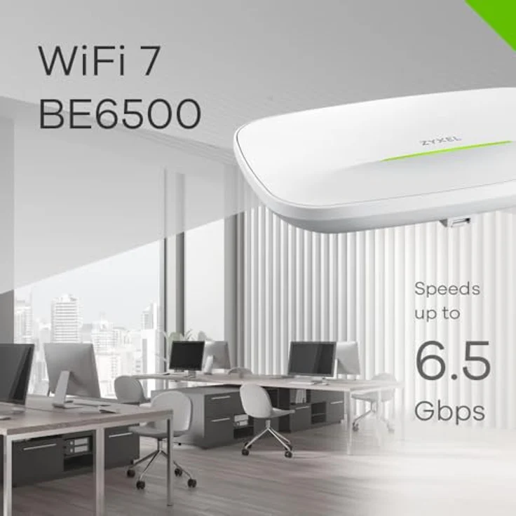 ZYXEL BE6500 WiFi 7 Access Point | Dual-Radio | Dual-optimierte Antenne | Wand-/Deckenmontage | Nebula Cloud-Verwaltung [WBE510D] – Bild 3