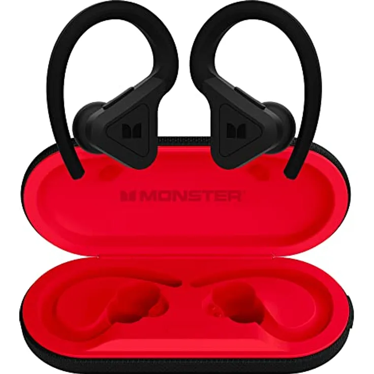 Monster In-Ear-Kopfhörer, True Wireless, DNA Fit, Schwarz/Rot