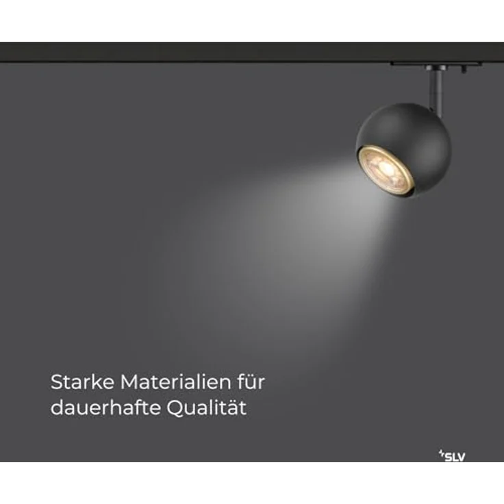 SLV LIGHT EYE 90 1Ph QPAR51 schwarz, Smarte Deckenleuchte mit hochwertigem Lichtauslass – Bild 6