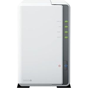 Bild für Synology DS223j 2-Bay Diskstation NAS (Realtek RTD1619B 4-Core 1.7 GHz 1GB DDR4 Ram 1xRJ-45 1GbE LAN-Port)