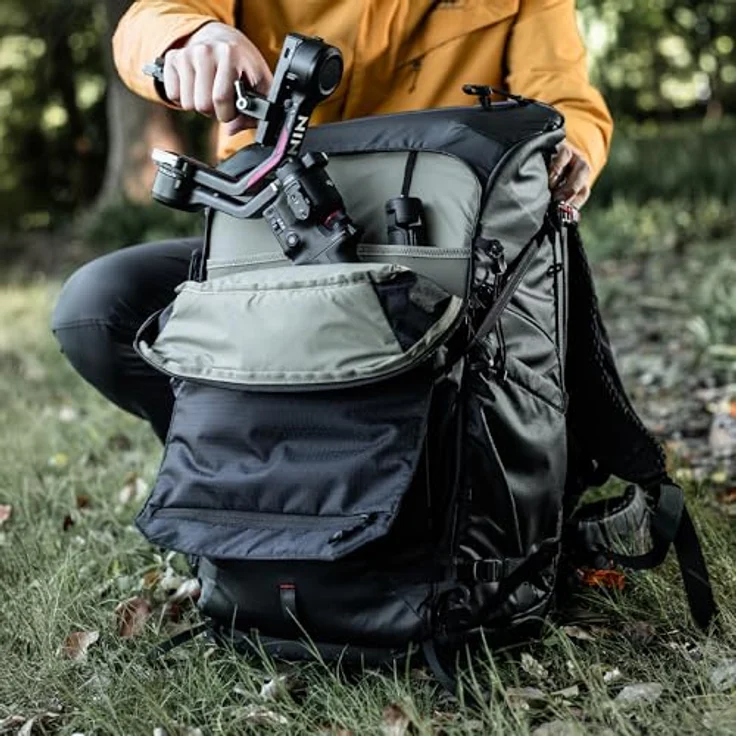 Pgytech OnePro Focux 35L, Fotorucksack mit anpassbaren Fächern und ergonomischem Tragesystem, Grün – Bild 6