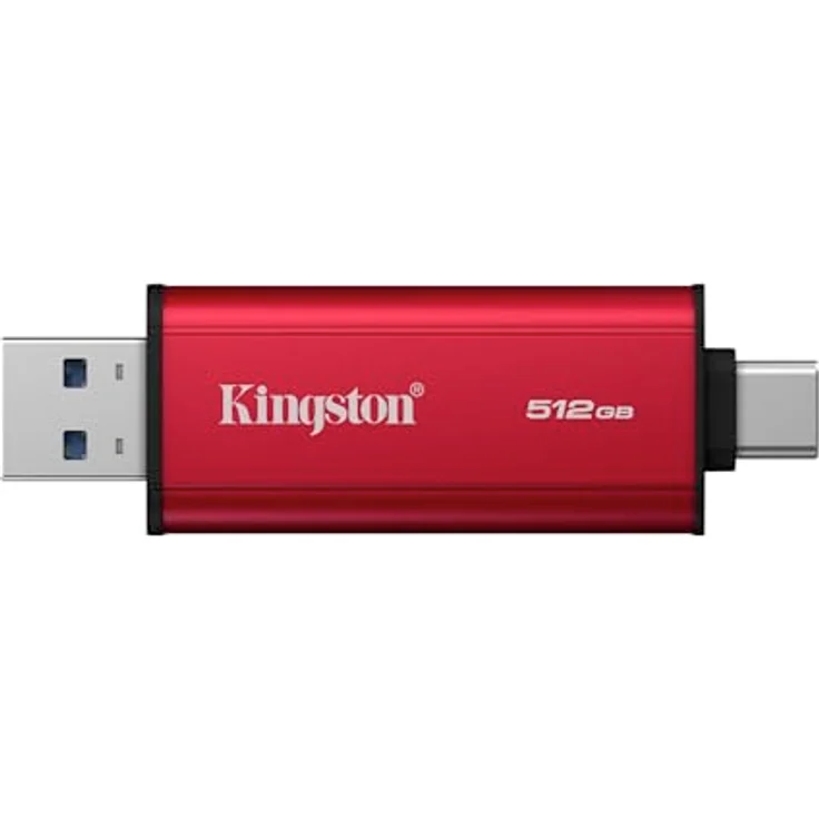 Kingston Tragbare duale SSD SPSD/512GB, 512GB mit Dual USB-A/C, bis zu 1050MB/s, robustes Metallgehäuse – Bild 2