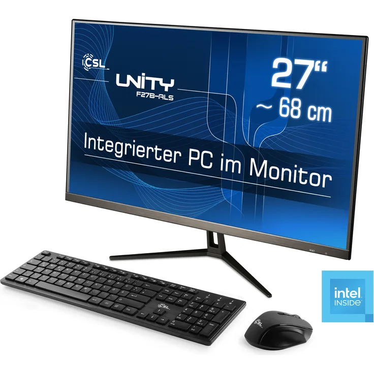 CSL Unity F27-ALS N200 All-in-One PC, 27 Zoll, 8 GB RAM, 512 GB SSD, Windows 11