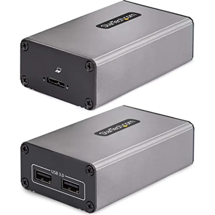 StarTech.com 2-Port USB 3.0 Extender Über OM3 MM Glasfaser - LC/LC - 2X 5Gbit/s USB-A Hub - USB Verlängerungs Kabel 350m Reichweite - Fiber Optic USB Extender (F35023-USB-EXTENDER) – Bild 1