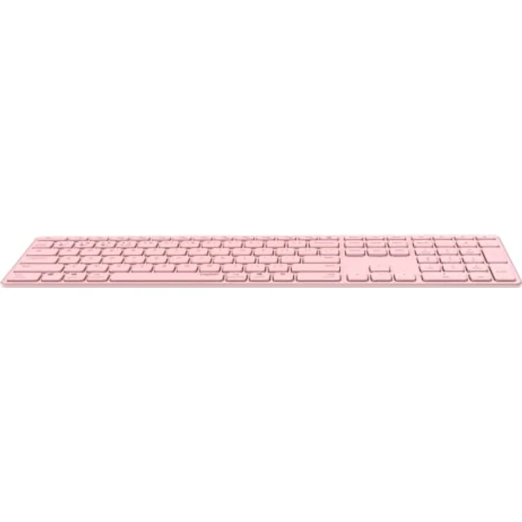 Rapoo E9800M kabellose Tastatur Wireless Keyboard wiederaufladbarer Akku flaches Aluminium Design DE-Layout QWERTZ PC & Mac - pink – Bild 3