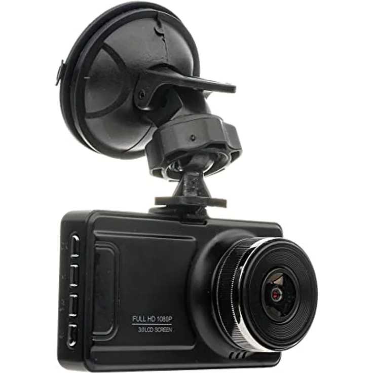 RIDEX 3 Dashcam, 170° 1080p Autokamera mit Nachtsicht, 36fps, Akku, schwarz