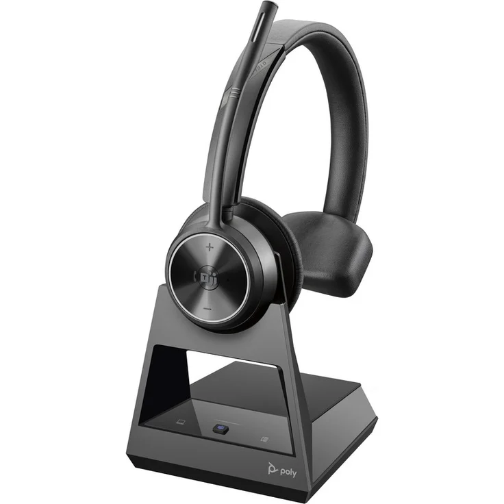 Poly Savi 7310 Office Mono DECT Headset, schnurloses Headset mit 256-Bit AES-Verschlüsselung für Microsoft Teams