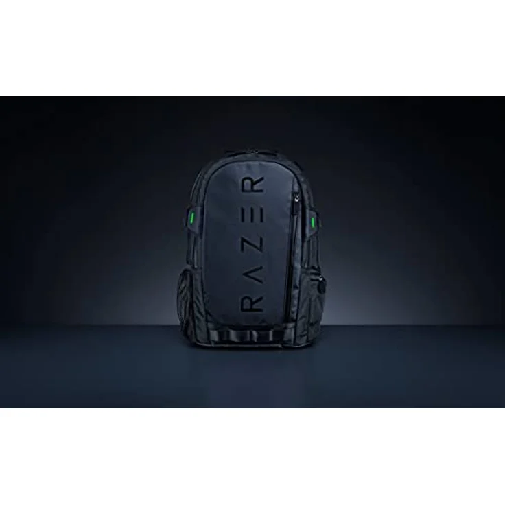 Razer Rogue V3 Backpack (15.6") - Kompakter Reise Rucksack (Fach für Laptop bis 15 Zoll, Abriebfest, Außenhülle aus Polyester) Schwarz/Chroma – Bild 2