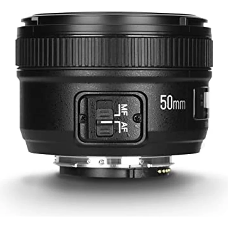 Yongnuo YN50 mm Nikon – Objektiv für Kameras DSLR (F-1.8, 58 mm, AF-MF), Schwarz – Bild 9
