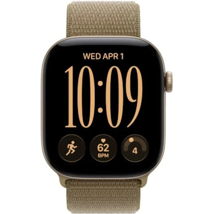 Apple Watch Sport Loop 46mm, Atmungsaktives Nylongewebe, Oliv – Bild 3