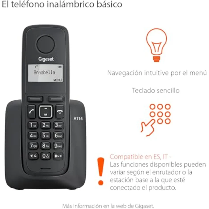 Gigaset A116 Schnurlostelefon (DECT) – Bild 2