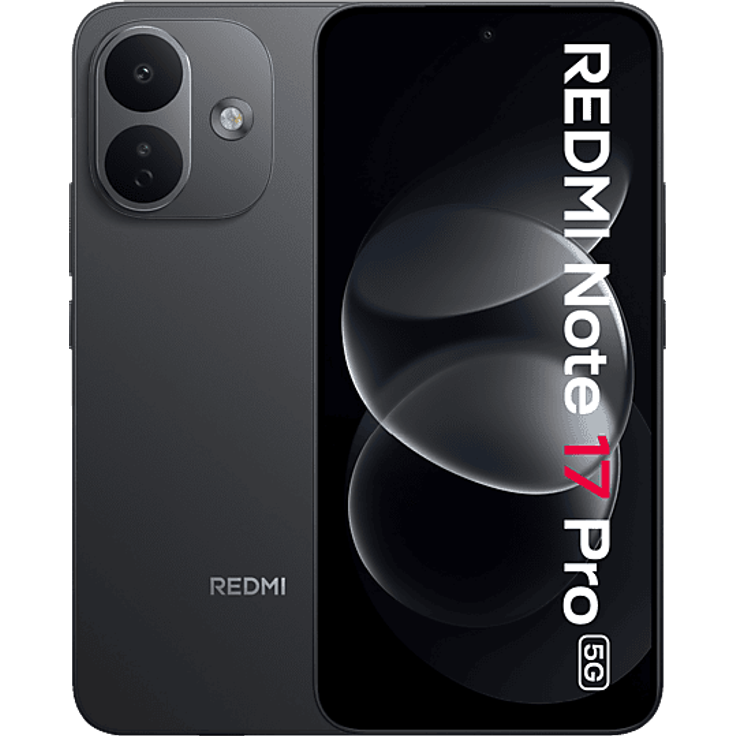 XIAOMI Redmi Note 17 Pro 5G, Smartphone mit 256 GB Speicher, 6 GB RAM, Dual SIM, Schwarz