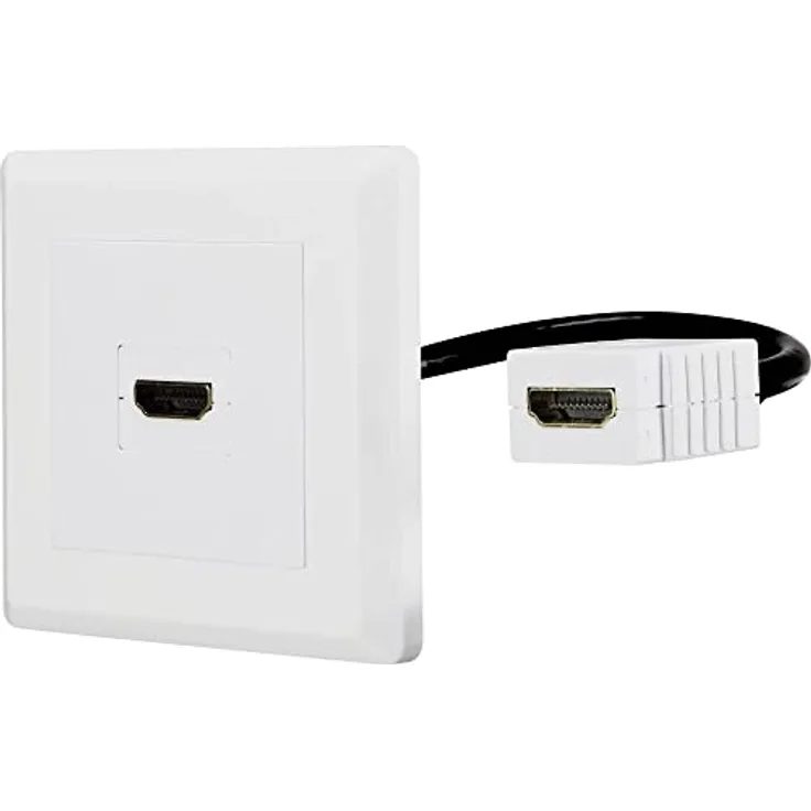 Renkforce RF-4538136 HDMI Adapter [1x HDMI-Buchse - 1x HDMI-Buchse] Weiß vergoldete Steckkontakte 15.00 cm