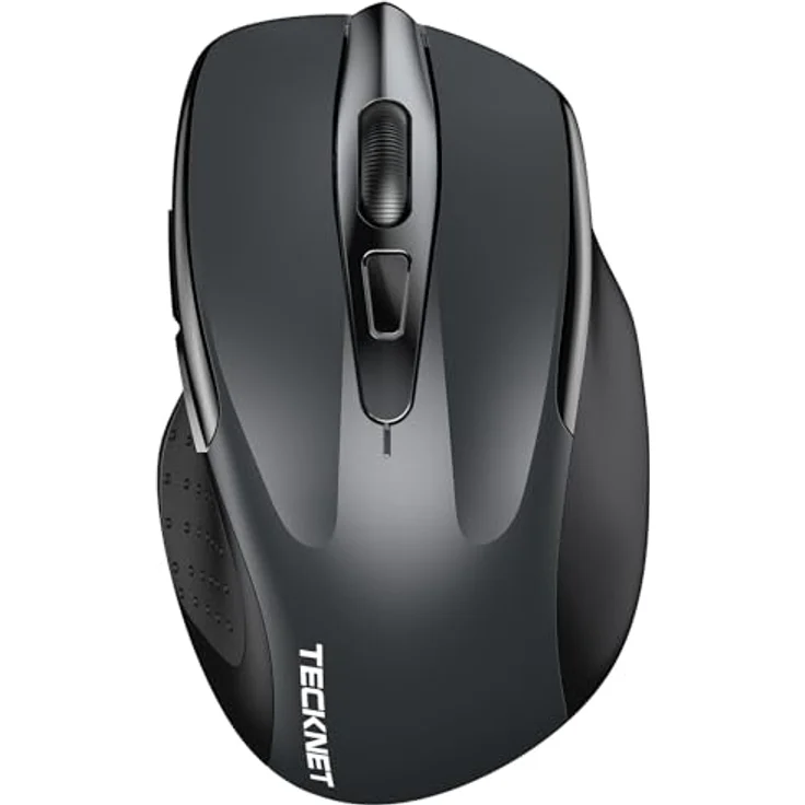 TECKNET Bluetooth Maus M280, kabellos, 4800 DPI, ergonomisch, Tri-Modi (BT 5.0/3.0 + 2.4G), 30 Monate Batterielaufzeit, leise, kompatibel mit Windows, Mac OS und Android – Bild 1