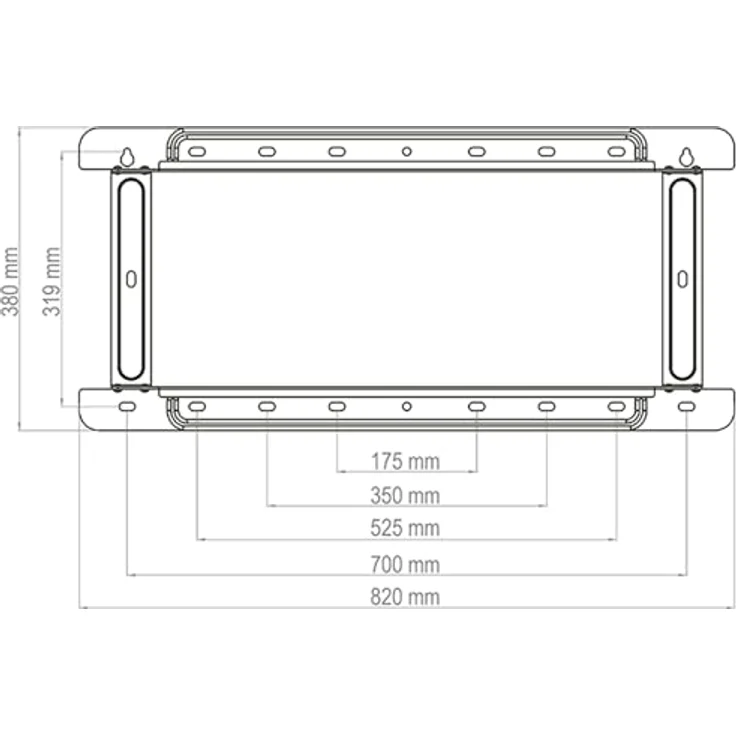 Hagor Brackit XXL HD II TV Wandhalterung, Schwarz, 98", 140 kg, neig- und schwenkbar – Bild 9