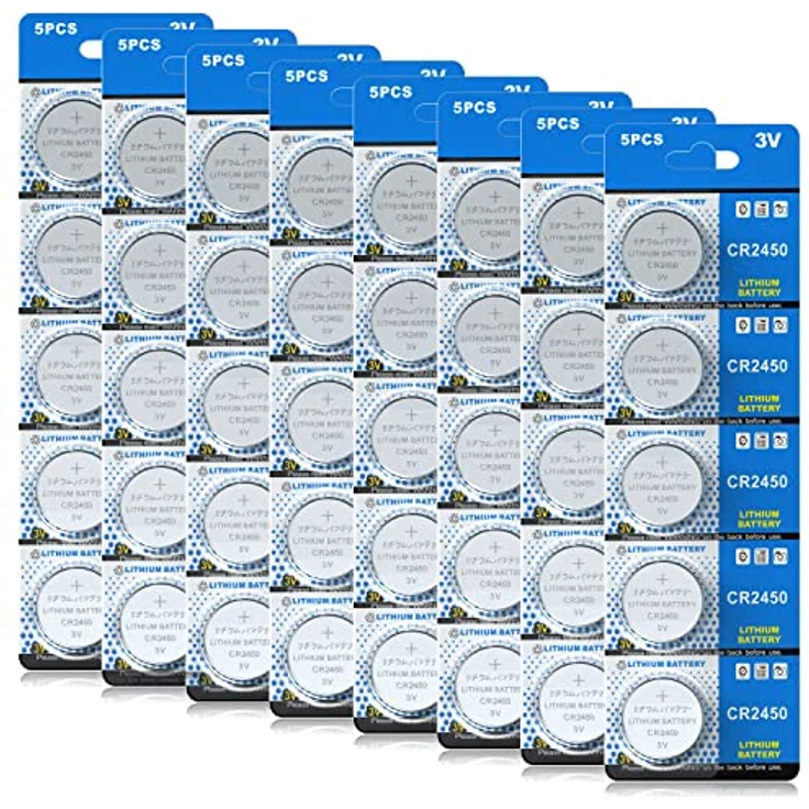 CR 2450 40er Votivkerzen,CR2450 Batterien 3V Lithium-Knopfzelle,Teelichter, Video, Computer, Rechner, IC-Karten, elektrische Produkte – Bild 1