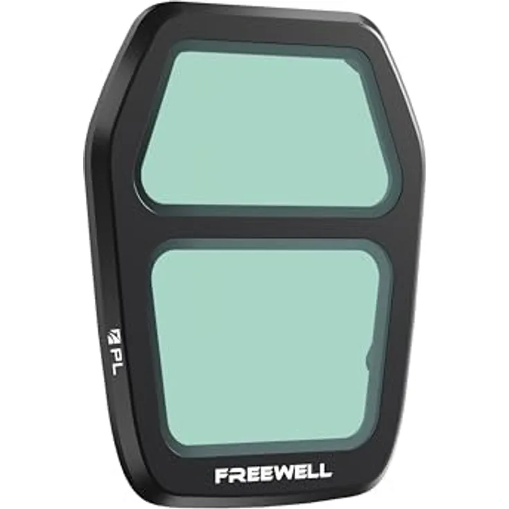 Freewell Air 3S PL Filter, Blendreduzierung und verbesserte Farbvibration für Luftaufnahmen, GimbalSafe-Technologie, Schwarz