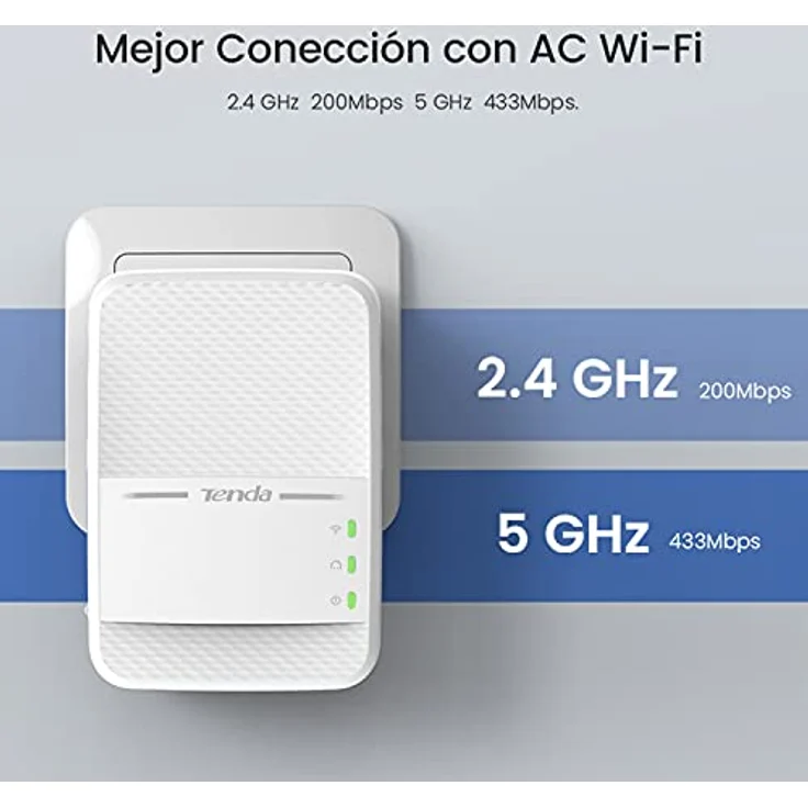 Tenda PH10 - AV1000 AC750 WLAN Gigabit Powerline Adapter (1000 Mbit-s, Gigabit Ports, Ideal für 4k-Videostreaming, Energiesparend, Plug & Play, Homeplug AV, 2er-Set) – Bild 3