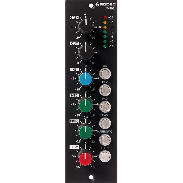 Rodec M-501 Discrete Mic Pre / EQ, hochwertiges Mischpult mit präziser Klangregelung