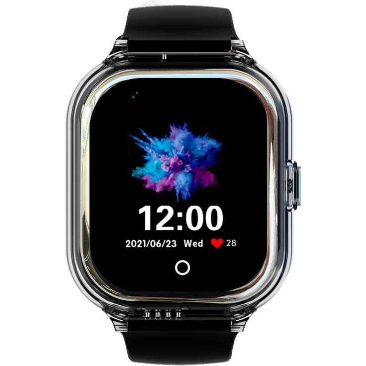 SaveFamily Enjoy 4G Smartwatch für Kinder, Schwarz, mit GPS, Anruffunktion und SOS-Alarm