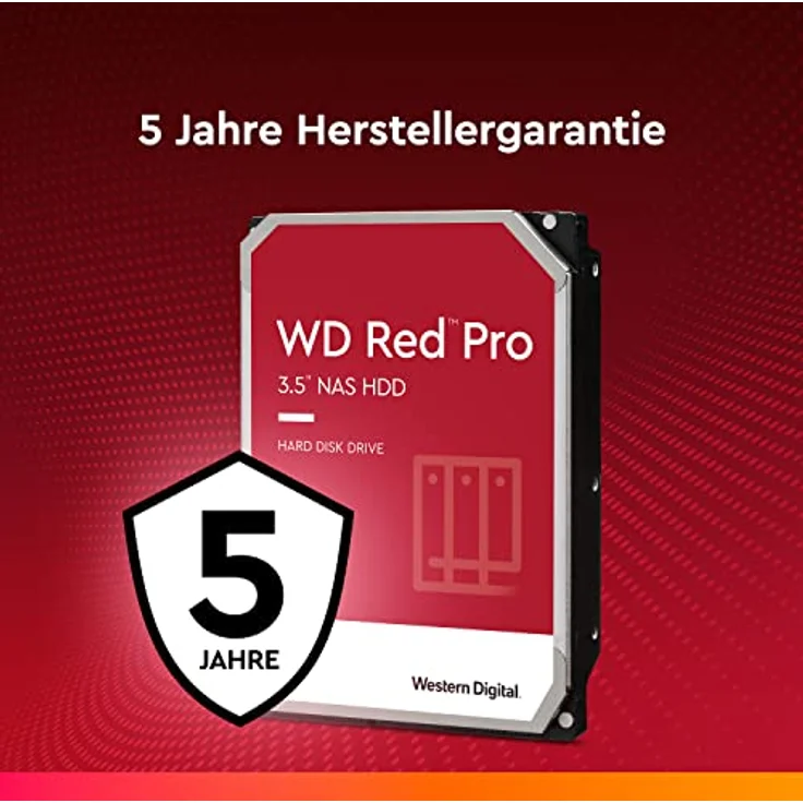 WD Red Pro NAS Hard Drive WD141KFGX - Festplatte - 14 TB - intern - 3.5 Zoll (8.9 cm) - SATA 6Gb/s - 7200 rpm - Puffer: 512 MB (WD141KFGX) – Bild 3