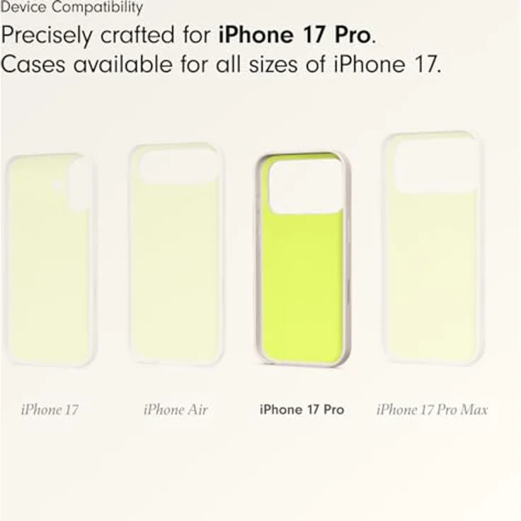 Beats iPhone 17 Pro Case mit MagSafe, Kamerasteuerung, Matte Außenseite, Innenfutter aus Mikrofaser – Kalkstein – Bild 3