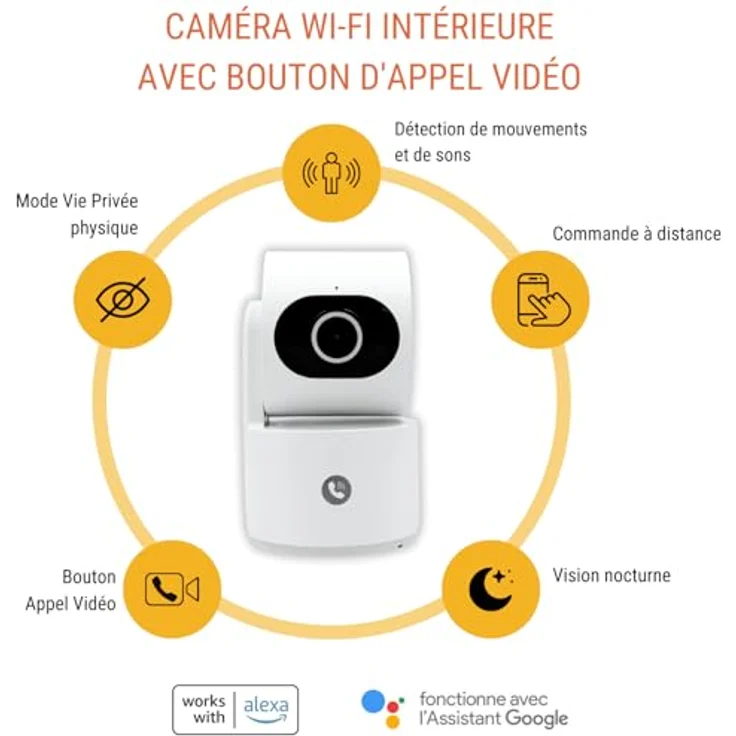 Konyks CAMINI CARE 2, Netzwerkkamera mit Wi-Fi, weiss – Bild 5