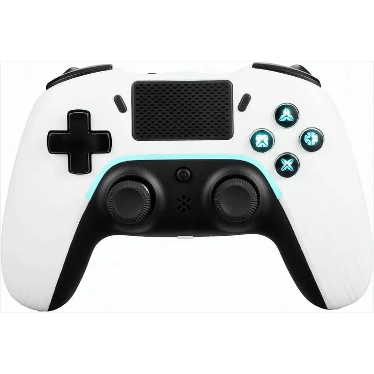 Deltaco Gaming PS4/PC/Android/iOS Controller, Bluetooth, 2 programmable macro buttons - White