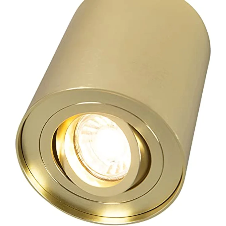 Qazqa Modern Spot I Deckenspot Gold Messing dreh- und neigbar - Rondoo up LED – Bild 5