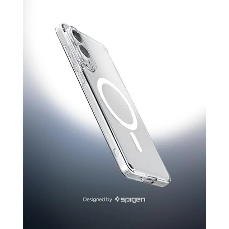 Spigen Ultra Hybrid MagFit Hülle für Samsung Galaxy S25 Edge, Clear White, kompatibel mit MagSafe, TPU-Rahmen, Air Cushion Technologie – Bild 3