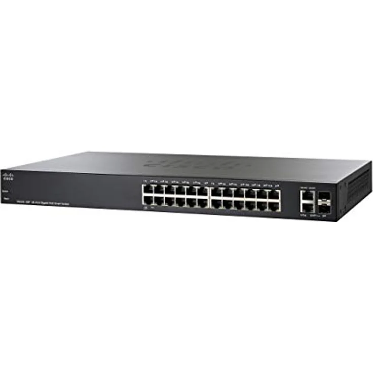 Cisco SG220-26P 26-Port Gigabit PoE Smart Plus Switch 24x 10 100 1000 with 2 Gigabit Combo 180W – Bild 2