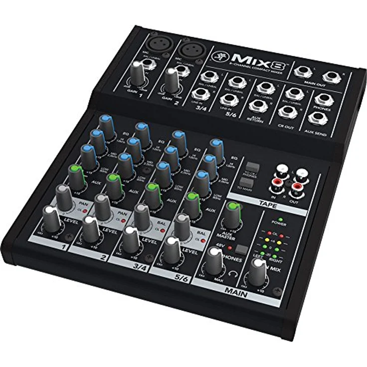 Mackie 25812 Mix8 8-Channel Compact DJ Mischer – Bild 4