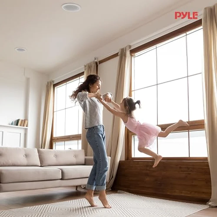 Pyle PDIC61RD 100W Weiß - Lautsprecher (in-Wand/in-Decke, 16,5 cm (6.5 Zoll), 100 W, 200 W, 70 - 20000 Hz, 4-8) – Bild 9