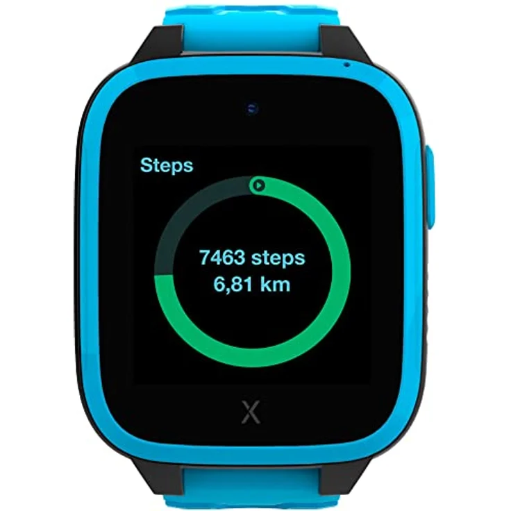 XPLORA XGO 3 - wasserdichte Telefon Uhr für Kinder (mit SIM-Karte) - 4G, Anrufe, Nachrichten, Schulmodus, SOS-Funktion, GPS, Kamera, Schrittzähler - inkl kostenlosem Tarif-Vertrag für 3 Mon. (BLAU) – Bild 2