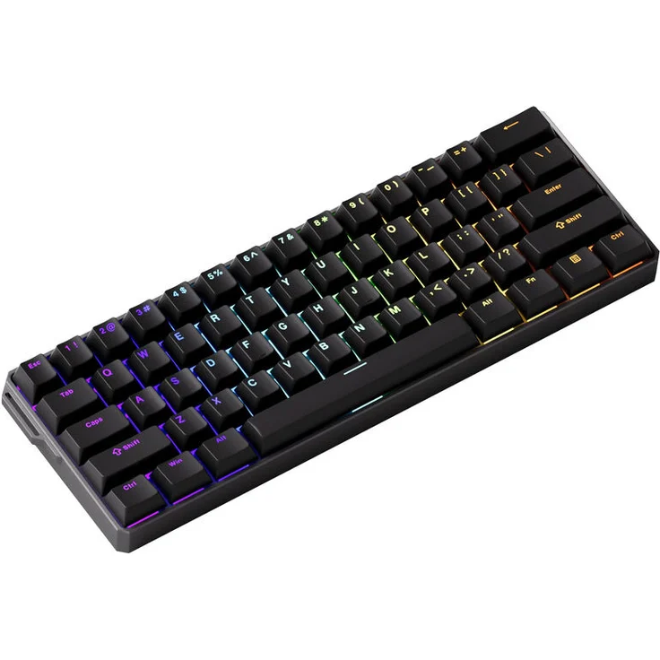 Akko MonsGeek FUN60 Ultra Wireless Gaming-Tastatur, RGB, Glare Magnetic Switch – Schwarz, TMR, ANSI (US)