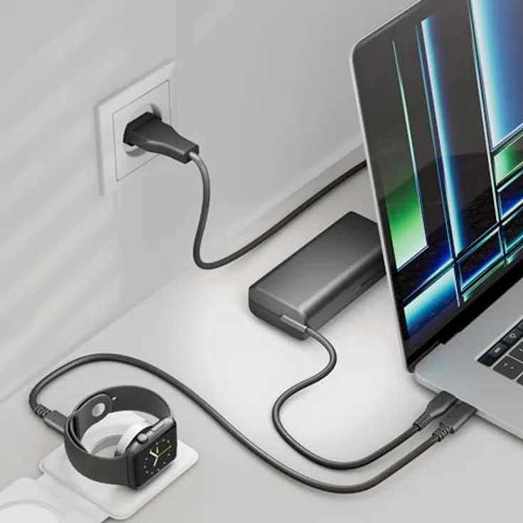 Purelink USB Netzteil VL-PSU065, 65W PD USB-Ladegerät für effizientes Laden, Schwarz – Bild 7