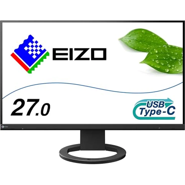 EIZO FlexScan EV2720S-BK, LED-Monitor (68.5 cm (27 Zoll), schwarz, WQHD, IPS, USB-C, USB-Hub) – Bild 1