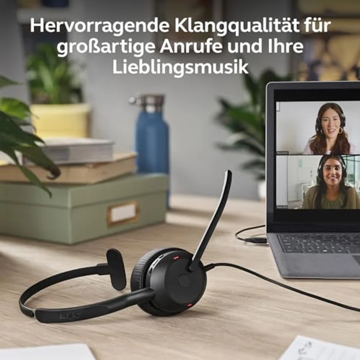 Jabra Evolve2 50, USB-A/USB-C schnurgebundenes Mono Headset mit aktiver Geräuschunterdrückung, zertifiziert für Microsoft Teams – Bild 7