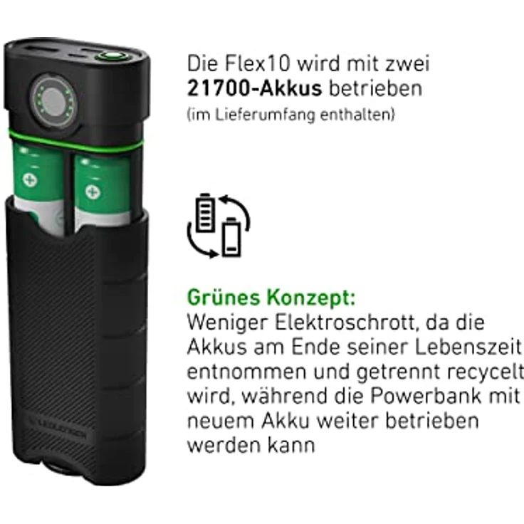 Ledlenser Powerbank Flex5 Powerbank (Akku) - schwarz - 4500 mAh – Bild 5