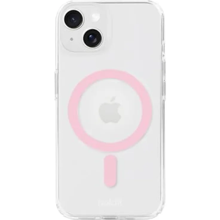 holdit - iPhone 15/14/13 Hülle kompatible mit MagSafe - Ultra Dünn - Pink/Transparent