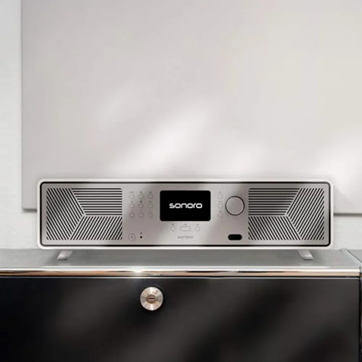 Sonoro Avaton, DAB+ Internetradio mit FM, WLAN, Bluetooth und Chromecast, Radio in Weiss – Bild 4