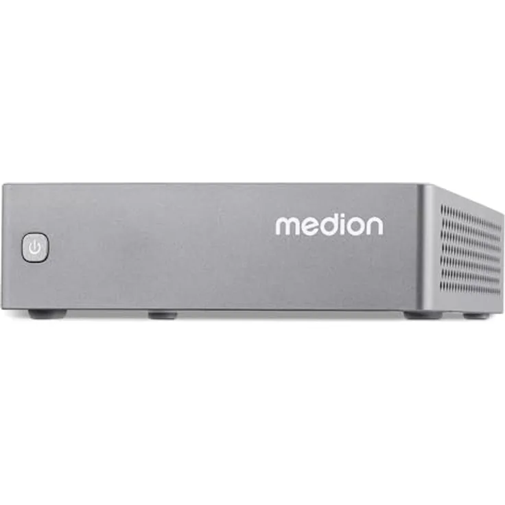 Medion S06 Mini PC, Intel Core i5-1335U, 16 GB RAM, 512 GB SSD, integriert Intel Iris Xe Grafik, Silber
