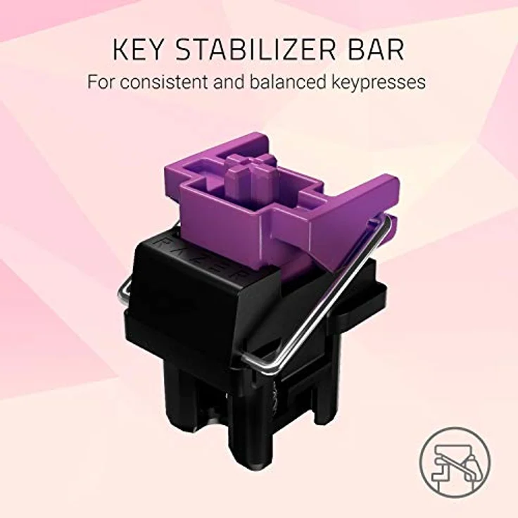 Razer Huntsman V2 Tenkeyless (Red Switch) - Optische Gaming-Tastatur ohne Ziffernblock (Lineare Optische Switches, Doubleshot PBT-Tastenkappen, Handballenauflage) QWERTY US-Layout | Quartz Pink – Bild 4