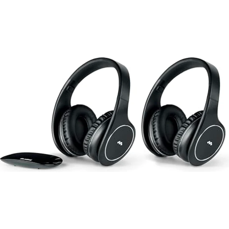 Meliconi Hp Easy Digital Bundle, 2 x kabellose TV-Stereo-Kopfhörer, 100% digital, mit analog-digitaler Audioeingang und Senderbasis – Bild 2