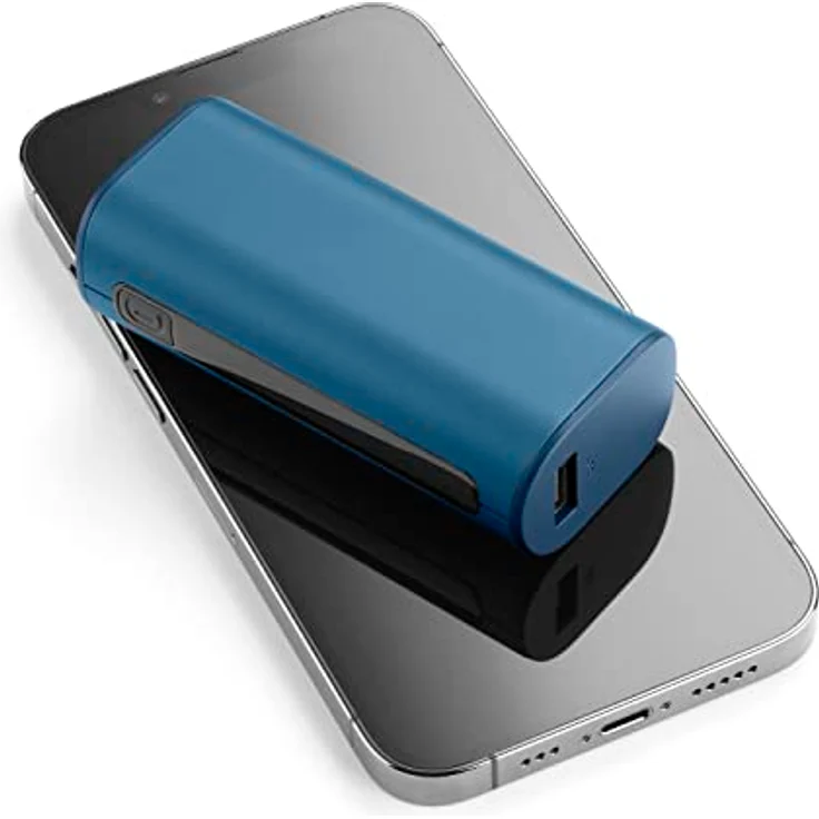 Cellularline | Power Bank Thunder 5000 | Extra kompaktes Ladegerät mit 12 W mit USB-C-Anschluss - Farbe Blau – Bild 2