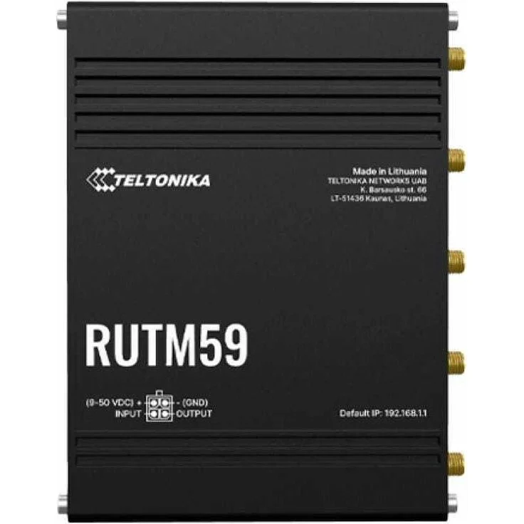 Teltonika RUTM59 5G, LTE-Industrierouter mit 3,4 Gbit/s, 5 RJ45-Anschlüssen und PoE-Port