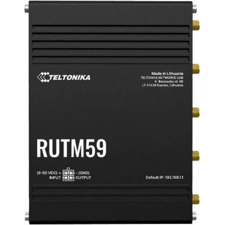 Teltonika RUTM59 5G, LTE-Industrierouter mit 3,4 Gbit/s, 5 RJ45-Anschlüssen und PoE-Port