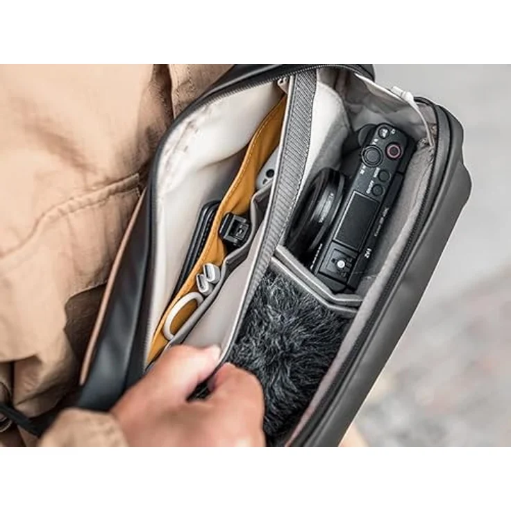 Pgytech OneGO Solo, Kameratasche mit 3 l Volumen, Schwarz, anpassbare Inneneinteilung, Magnetverschluss und Statusanzeige für Akkus – Bild 2